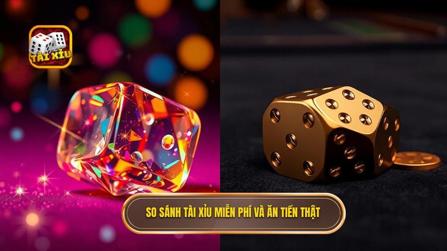3. So sánh tài xỉu miễn phí và ăn tiền thật