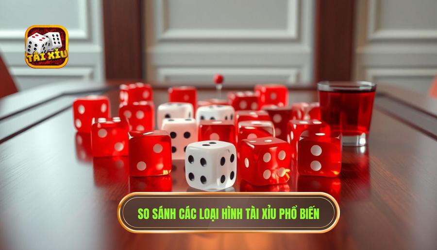 Bảng so sánh các loại hình Tài Xỉu phổ biến